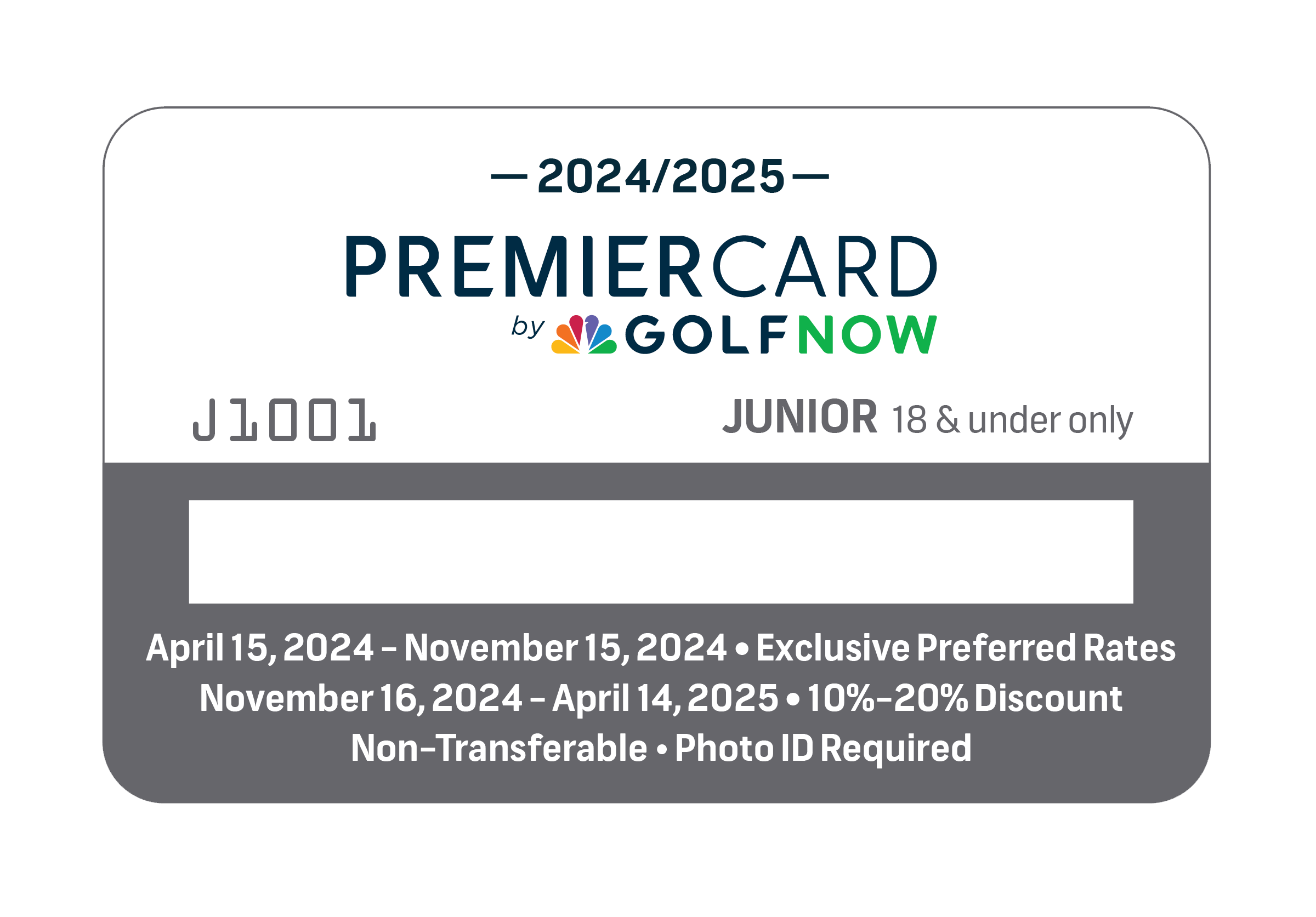 Junior South Florida Premier Card
